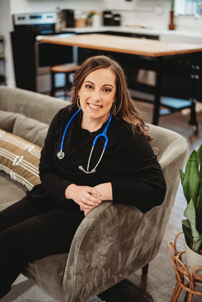 Doctor Stacey Windham naturopathic doctor with a stethoscope