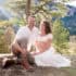 A picture of holistic doctors, Dr. Curtis and Dr. Spears, during their maternity photoshoot in Boulder, CO